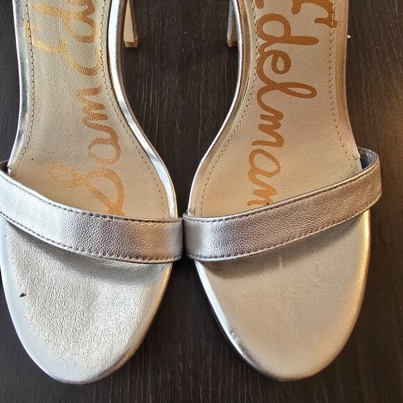Sam Edelman Eleanor silver open toe sandal size 8 - Picture 3 of 12